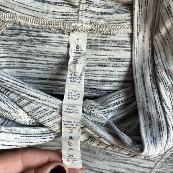 Lululemon Think Fast Hoodie Space Dye - Size 6 - Picture 10 of 10